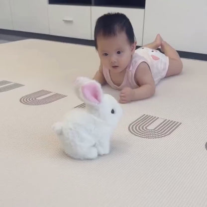 Interactive Hopping Bunny Toy with Sound & Walking Action for Kids 3+ Years (Pink, 1 Piece)