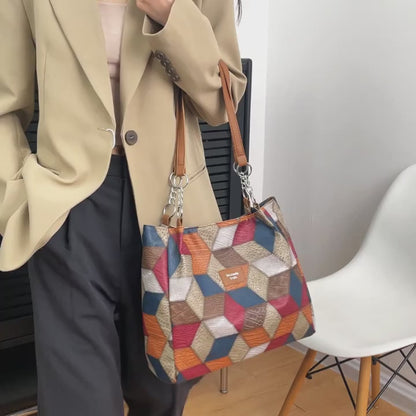 CarryEase Large Capacity Shoulder Tote Bag