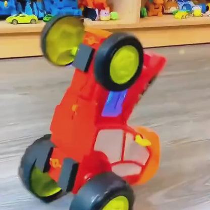 Remote Control Crazy Jumping Car – Rechargeable RC Stunt Car with Lights & Music for Kids